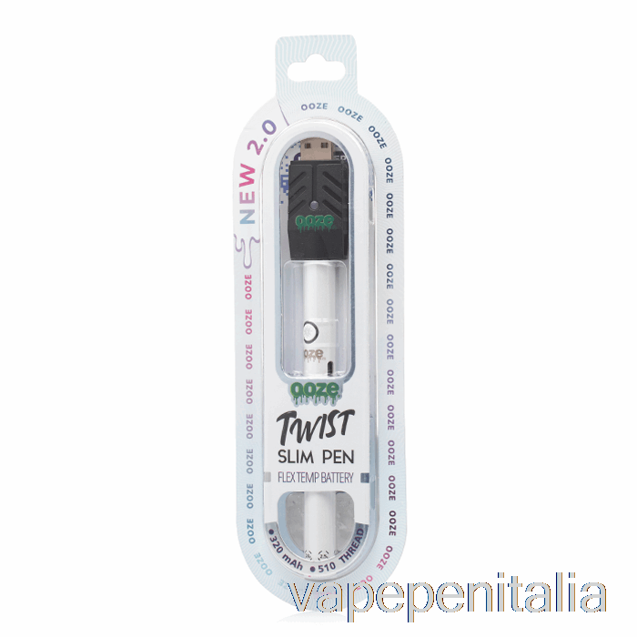 Vape Italia Ooze Slim Twist Pen 2.0 Flex Temp Batteria Perla Polare